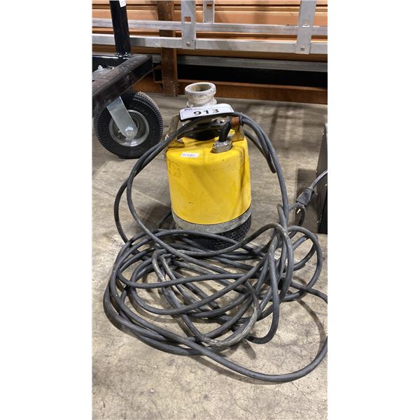 YELLOW HEAVY DUTY ELECTRIC INDUSTRIAL SUBMERSIBLE PUMP