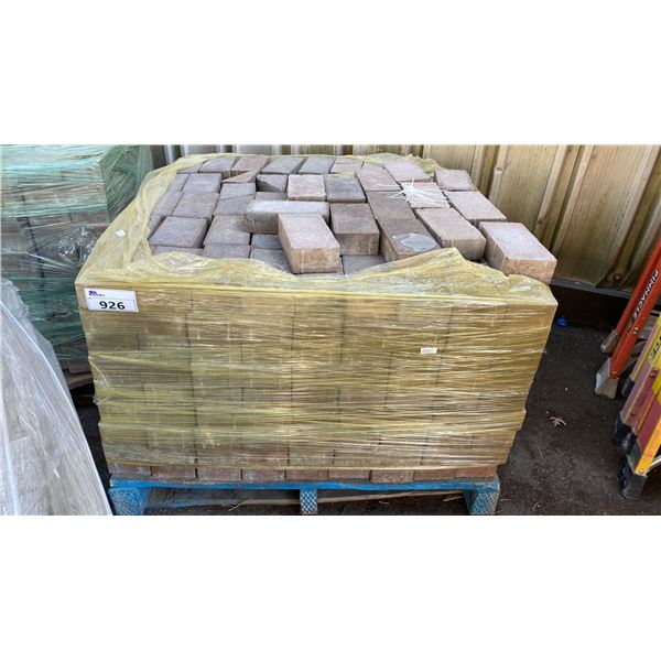 PALLET OF 4 1/2" X 9" X 2" THICK OUTDOOR PAVER STONES *MUST TAKE ALL ON PALLET*