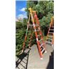 Image 1 : WERNER PODIUM 6' ORANGE CARBON FIBER INDUSTRIAL PLATFORM LADDER