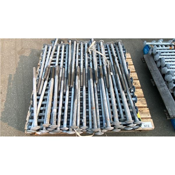 PALLET OF HEAVY DUTY GALVANIZED INDUSTRIAL CARRIAGE BOLTS & HARDWARE *MUST TAKE ALL ON PALLET*