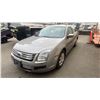 Image 1 : 2008 FORD FUSION SE, 4DRSD, GREY, VIN 3FAHP07Z48R255822,