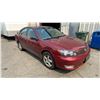 Image 4 : 2005 TOYOTA CAMRY SE, 4DR SEDAN, RED, VIN 4T1BE32K25U384854,