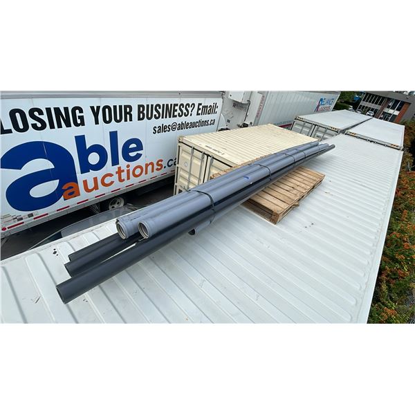 PALLET OF ASSORTED INDUSTRIAL PVC LANDSCAPE IRRIGATION PIPE *MUST TAKE ALL ON PALLET*