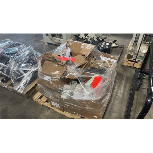 PALLET OF ASSORTED EXIT SIGNS, & EVENT LOCATION LIGHTING / BULBS *MUST TAKE ALL ON PALLET*