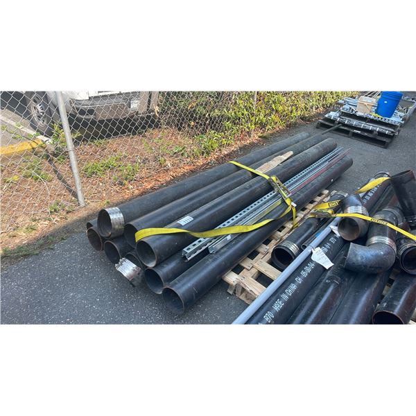 PALLET OF ASSORTED INDUSTRIAL IRRIGATION PIPING *MUST TAKE ALL ON PALLET*