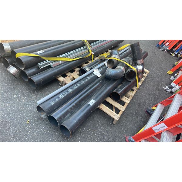 PALLET OF ASSORTED INDUSTRIAL IRRIGATION PIPING *MUST TAKE ALL ON PALLET*