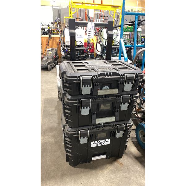 MAXIMUM BRIX MOBILE 3PC HEAVY DUTY TOOLS STORAGE SYSTEM