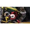 Image 9 : 3 BLACK PLASTIC BINS OF ASSORTED FUSES, SNAP-ON TESTER, VARIOUS ELECTRICAL TESTERS, & AUTOMOTIVE