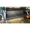 Image 1 : METAL BARREL PADDED 68"W X 33"H X 30"D BENCH SEAT