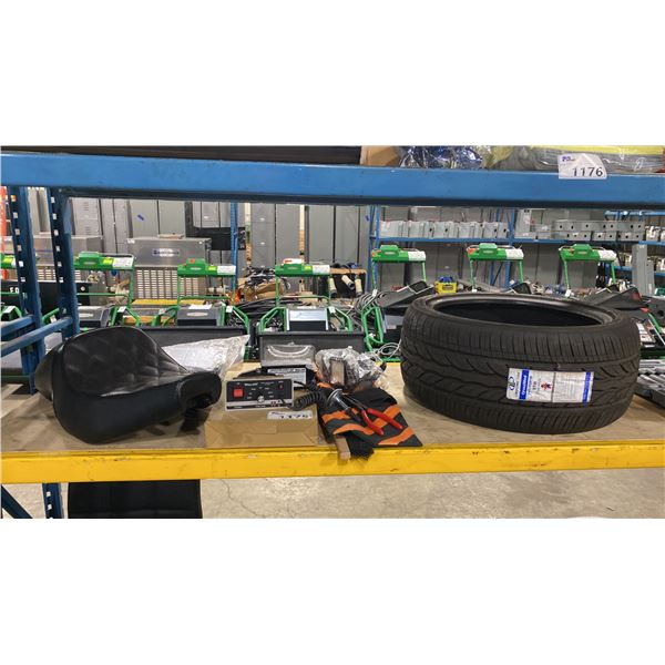 CROSSWIND 245/40R18 97W VEHICLE TIRE, MOTORCYCLE SEAT, LED MULTI LIGHT, WHELEN CONTROL UNIT,