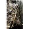 Image 3 : BLACK PLASTIC BIN OF ASSORTED INDUSTRIAL HAND TOOLS, ALLEN KEYS, BITS, WRENCHES, & SOCKETS *MUST