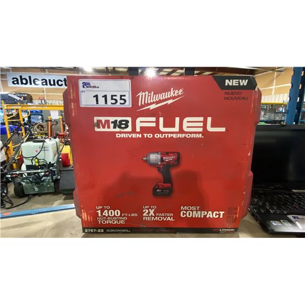 MILWAUKEE M18 FUEL CORDLESS HIGH-TORQUE IMPACT WRENCH KIT