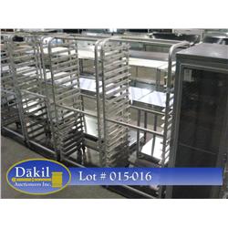 Aluminum 20 Pan Side Load Bakery Rack