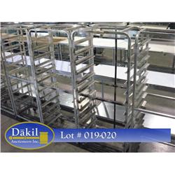 Aluminum 12 Pan Side Load Bakery Rack