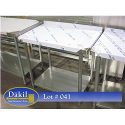 NEW 24"X36" Stainless Steel Table w/ Backsplash