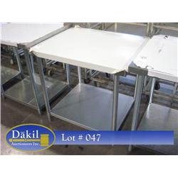 NEW 30"X36" Stainless Steel Table