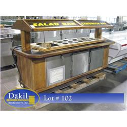 8' Refrigerated Salad Bar w/ Inserts
