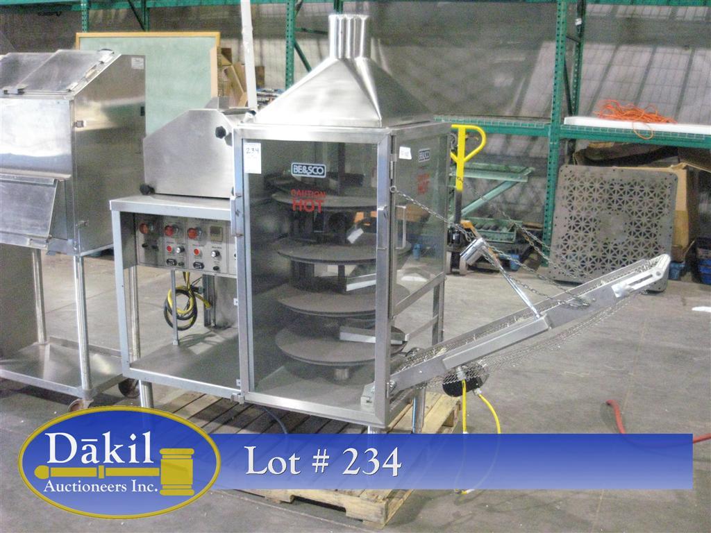 BE&SCO mod Beta 900 Natural Gas Tortilla machine