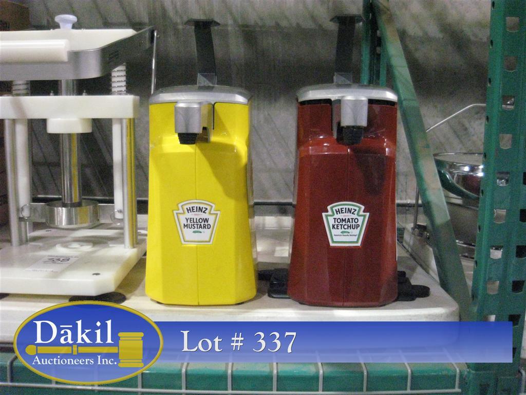 Heinz Ketchup and Mustard Dispensers (X2)