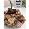 Image 5 : 4.6 INCH  HIGH GRADE CITRINE CANDLE HOLDER (HEATED AMETHYST)