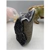 Image 3 : 4.1 INCH BLACK AMETHYST GEODE FLAME (BEAUTIFUL SHINE)