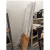 Image 1 : Interior Doors, Wire Shelving, and Plywood Panel