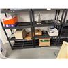Image 2 : Lab Stands, Black Plastic Shelving, and Boxes