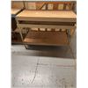 Image 1 : Metal Workbench with Wood Shelves and Drawer
