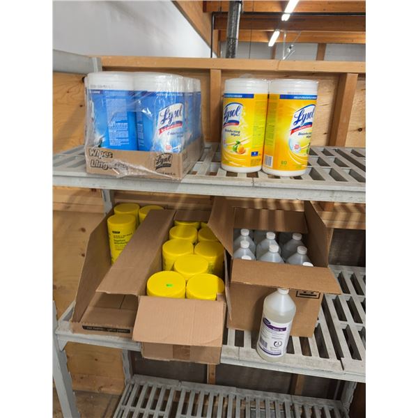 Disinfectant Wipes and Cleaning Supplies Lot