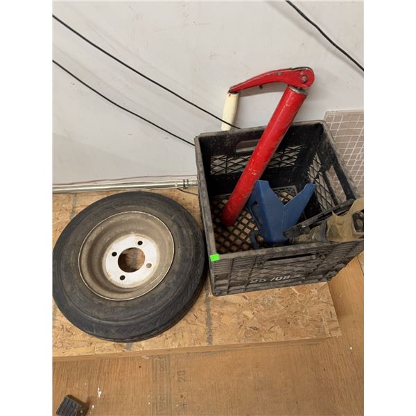 Automotive Tire, Wheel, and Tool Lot