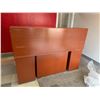 Image 3 : Wooden Reception Desk with Hutch and Storage Drawers