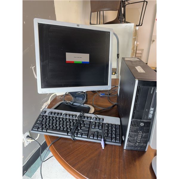 HP Desktop Computer With Monitor, Keyboard, and Mouse