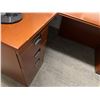 Image 3 : L-Shaped Wooden Office Desk with Drawers