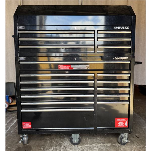 Husky Heavy Duty Toolbox on Wheels 52" x 18" x 64.5"H