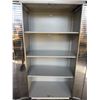 Image 4 : Seville Classics UltraHD Rolling Storage Cabinet w/ Inside Shelving 36" x 19" x 72"H