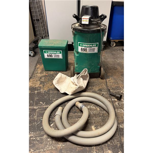 Greenlee 690 Vacuum & Blower Fishing System w/ Hose & Attachments