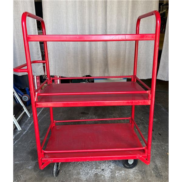 Dayton 1DE94 Heavy Duty 3-Tier Utility Cart 39" x 24" x 55"H