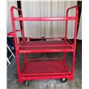 Image 1 : Dayton 1DE94 Heavy Duty 3-Tier Utility Cart 39" x 24" x 55"H