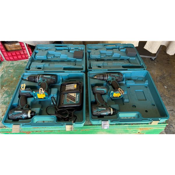 Makita LXPH01 Hammer Drill & LXDT04 Hex Impact Driver in Hard Cases (Works - No Batteries)