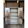 Image 3 : Seville Classics UltraHD Rolling Storage Cabinet w/ Inside Shelving 36" x 19" x 72"H