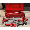 Image 1 : Ridgid Pipe Threading Kit: Pipe Cutters, Reamer, Ratchet, Die Heads, Clamps, etc