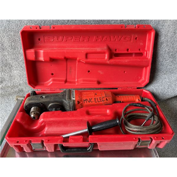 Milwaukee 1680-20 Corded Super Hawg Drill in Hard Case (Works - See Video)
