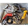 Image 1 : Skilsaw Circular Saw, DeWalt Right Angle Drill & Milwaukee Drill (Works)