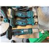 Image 2 : Multiple Makita Power Tools: Band Saw, Angle Impact Drills, Metal Cutting Saw, etc  (Untested - No B