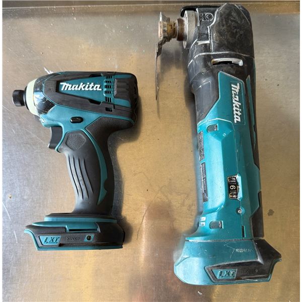 Makita LXDT04 Hex Impact Driver & XMT03 Oscillating Multi-Tool  (Works - No Batteries)