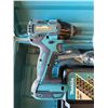 Image 5 : Makita XPH06 Hammer Driver Drill, XDT08 Impact Driver & DC18RC Charger in Hard Case  (Works - No Bat