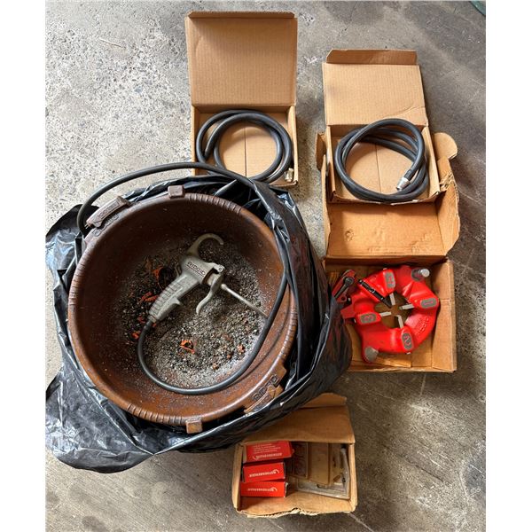 Ridgid Pipe Threader Oiler, Self-Opening Die Head, Hose etc