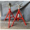 Image 1 : Ridgid RJ-99  Roller Head Pipe Stand & VJ-99 V-Head Pipe Stand