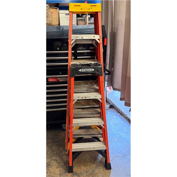 Qty 3 Werner Ladders: 72" & 48"H
