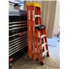Image 2 : Qty 3 Werner Ladders: 72" & 48"H